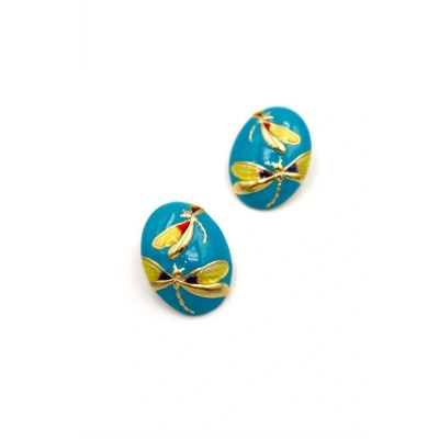 HERŞEYTREND Yusufçuk Küpe - Mavi