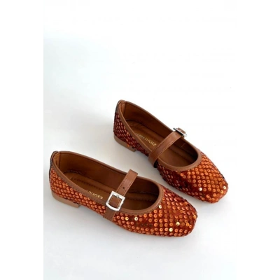 HERŞEYTREND Moden Taba Süet Babet Ayakkabı