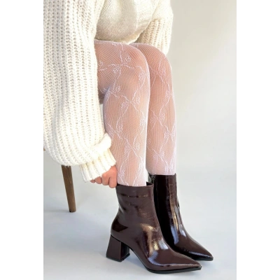 HERŞEYTREND Mosy Bordo Rugan Topuklu Bot