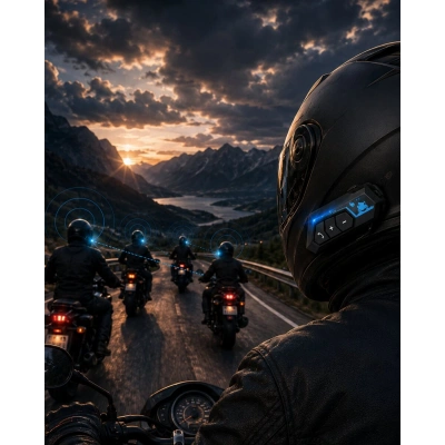 Motosiklet Kaskı İçin Bluetooth Kulaklık Hands Free Çağrı Özellikli