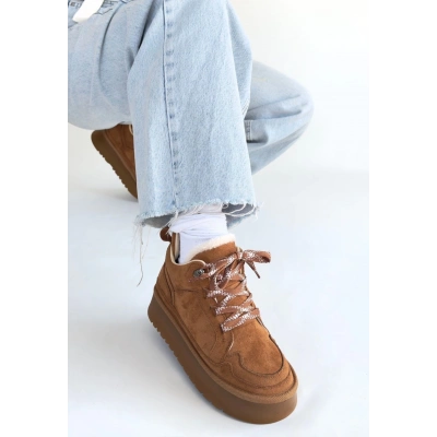 HERŞEYTREND Muden Taba Süet Bağcıklı Bot