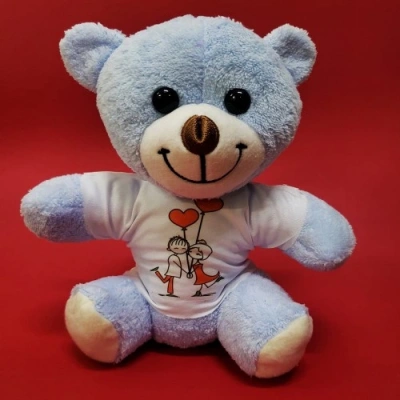 HERŞEYTREND Mutlu Sevgililer Temalı Tişörtlü Ayıcık