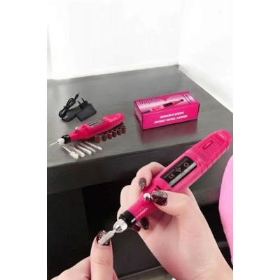 Nasır Temizleyici Manikür Pedikür Seti Elektrikli USB Girişli