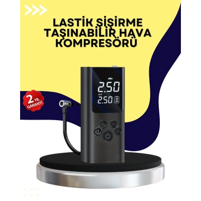 Otomatik Kapanmalı Dijital Lastik Şişirme Pompası