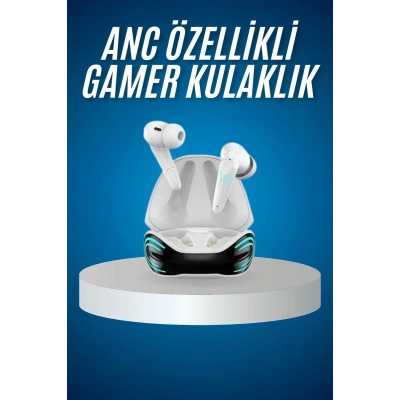 Oyuncu Kulaklığı Mikrofonlu Gürültü Engelleme Gecikme Önleyici Bluetooth Kulaklık