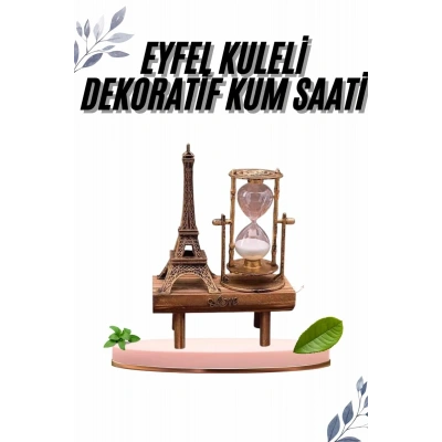 Paris Eyfel Kulesi Hediyelik Eyfel Retro Kum Saati Dekoratif Eşya