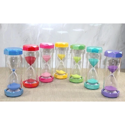 Plastik Çerceveli Renkli 15 Dk Kumsaati Alk4564