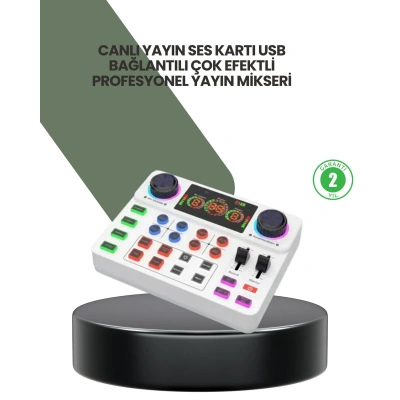 Podcast Karaoke ve Sosyal Medya Yayınları İçin Ses Kartı