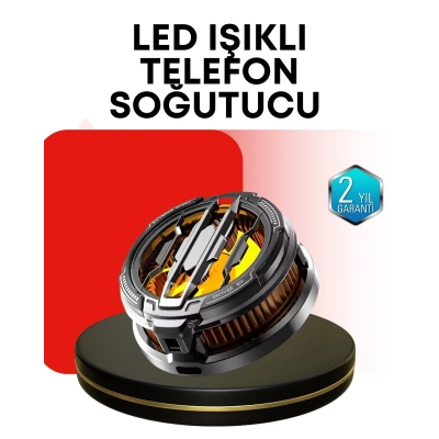 RGB Işıklı Sessiz Fanlı Telefon Soğutucu
