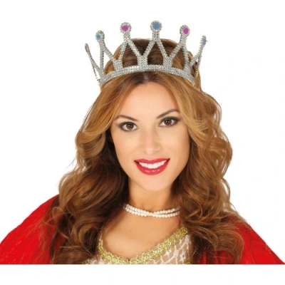 HERŞEYTREND Rönesans Kraliçe Tacı Gümüş Renk