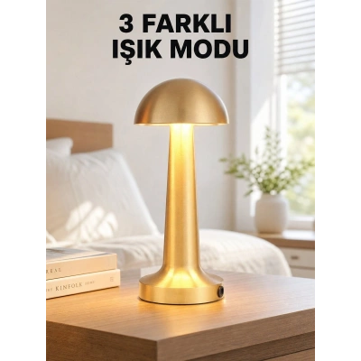 Şarjlı Dimmerli LED Masa Lambası – 4-8 Saat Aydınlatma Yeni Nesil
