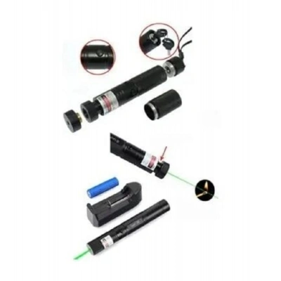 Şarjlı Turbo Yeşil Lazer Pointer Kibrit Yakabilen  Güç 1000mw