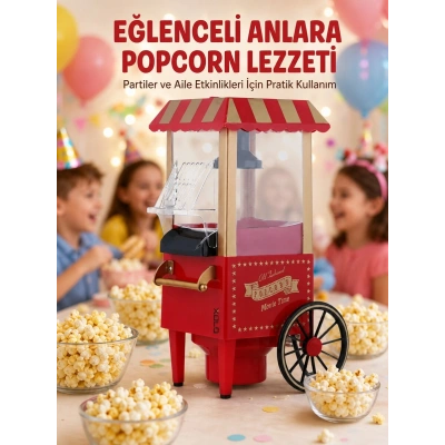 Sıcak Hava Teknolojili Yapışmaz Popcorn Makinesi