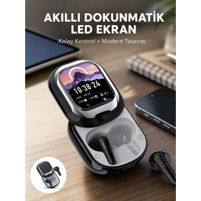 Şık, Akıllı ve Güçlü: LED Ekranlı Kablosuz Kulaklık Seti