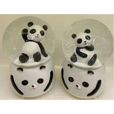 HERŞEYTREND Siyah-Beyaz Panda Kar Küresi Büyük Boy
