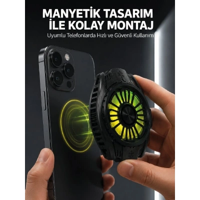 Soğutma Teknolojili RGB Işıklı Telefon Soğutucu