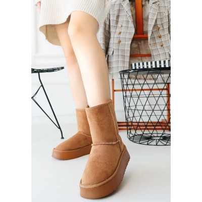 HERŞEYTREND Sophia Taba Süet Bot