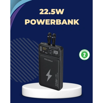 Taşınabilir Powerbank 22.5W Hızlı Şarj Destekli
