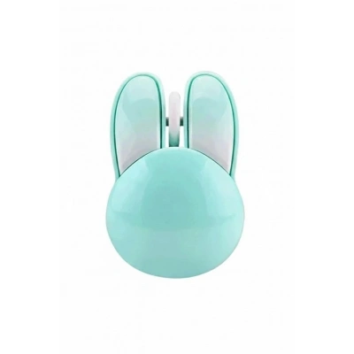 Tavşan Figürlü Kablosuz Mouse Pil Dahil Etiket Hediyeli Mavi