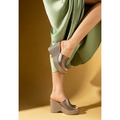 Tlay Platin Cilt Dolgu Topuk Terlik