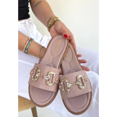 Toha Pudra Cilt Tokalı Terlik