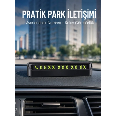 Tüm Araçlara Uyumlu Araç Içi Park Numaratör Oto Araç Numaratör