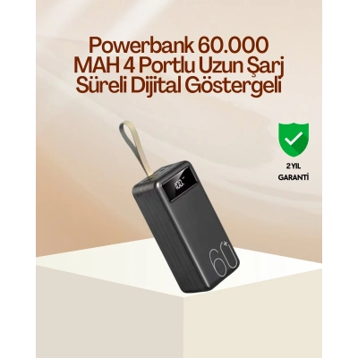 Tüm Cihazlara Uyumlu Çoklu Çıkışlı Powerbank