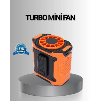 Turbo Mini Taşınabilir Fan – 100 Kademeli Dijital Hız Kontrolü ve Type-C Şarj