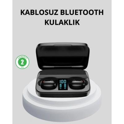 TWS Bluetooth Kulaklık 1800mAh Şarj Kutulu Dijital Ekranlı