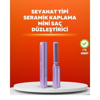 USB Şarjlı Kablosuz Saç Düzleştirici – Seyahat ve Günlük Kullanım