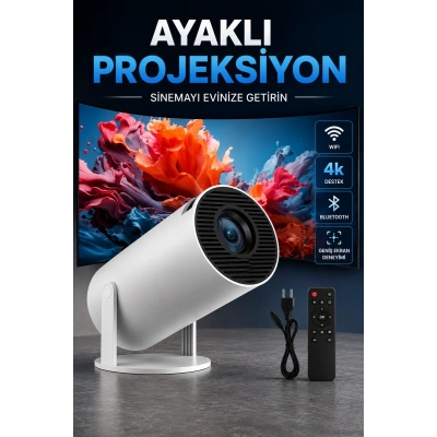 USB ve Kablosuz Bağlantı Özellikli 5000 Saat Ampul Ömürlü Projeksiyon