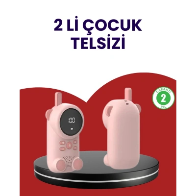 Uzun Menzilli Bebek Telsizi – VOX Modlu, Renkli LCD Ekranlı