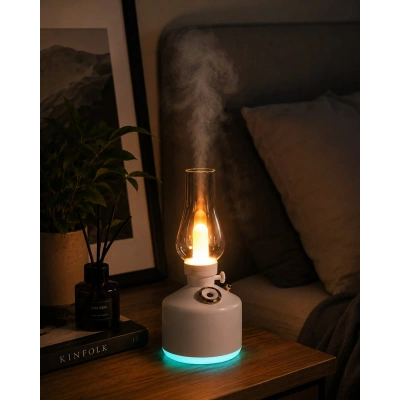 Vintage Aroma Difüzörü Nano Mist LED Işıklı Taşınabilir Nemlendirici