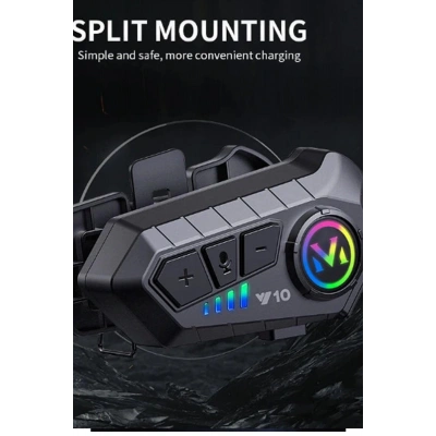 Y10 Kask Kulaklık Bluetooth Motosiklet Kulaklık 5,3 Bluetooth Intercom Motorsiklet Kulaklık