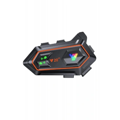 Y20 2x 1000m Telsiz Mesafeli 2 Kişi Bağlantılı Bluetooth Kask Kulaklık Fenerli İntercom