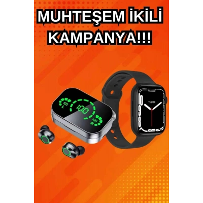 Yeni Nesil Akıllı Saat ve Ucuz Kaliteli Bluetooth Kablosuz Kulaklık Amoled Ekran