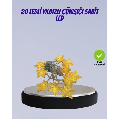 Yıldız Figürlü Led Şerit Işık 5m İç Mekan Dekor Aydınlatma