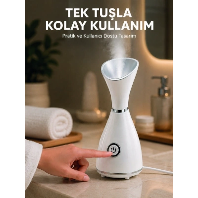 Yüz Buhar Cihazı 80 ML Su Hazneli Nano İyonik