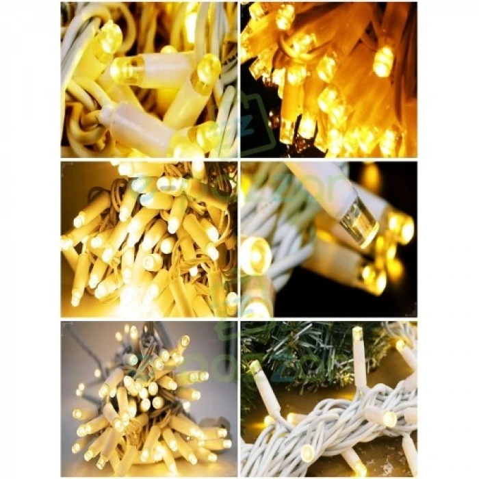 HERŞEYTREND 10m 100 Led IP65 Dış Mekan Led Işık Beyaz Kablo