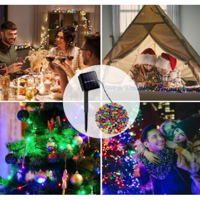 HERŞEYTREND 11m 100 LED Solar RGB Işık