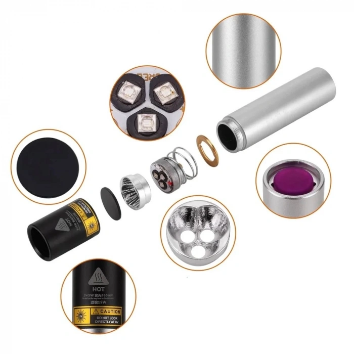 15 Watt 365nm Ultraviyole  Para Işığı  Wt-305