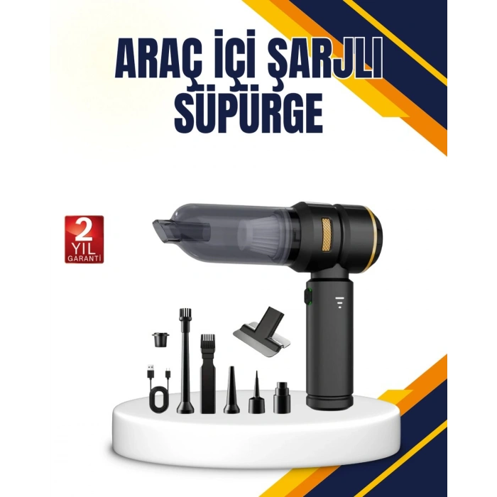 15000 PA Emiş Gücü ve Hava Üfleme Özellikli Şarjlı Süpürge