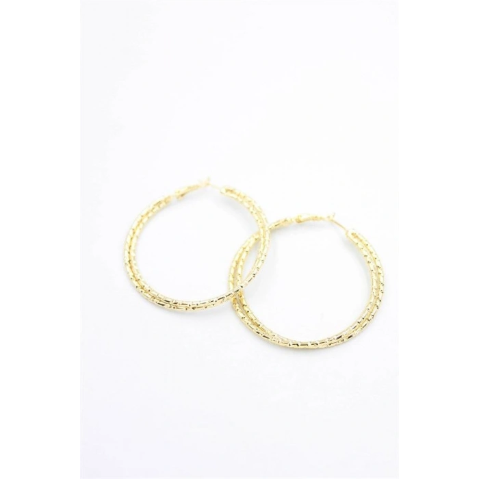 2li Halka Küpe- 5 cm - Altın