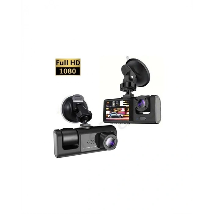3 Kameralı Dashcam Sistem – Geri Görüş Yardımı, Park Koruması ve G-Sensör