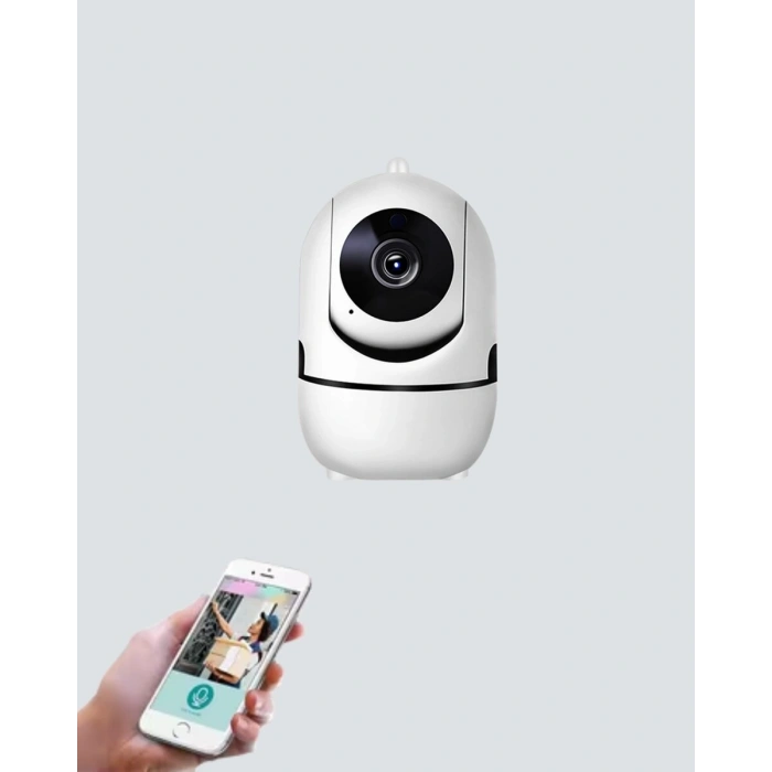 360° Dönen Akıllı WiFi Kamera – Uzaktan Kontrol ve İki Yönlü Ses Özellikli