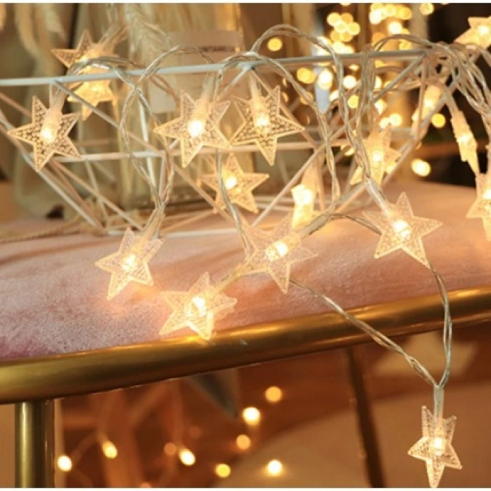 HERŞEYTREND 3m 20 LED Pilli Yıldız Led