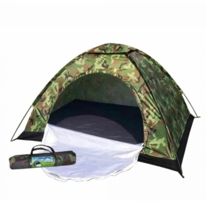 HERŞEYTREND 4 Kişilik Kamuflaj Desenli Kolay Kurulumlu Kamp Çadırı