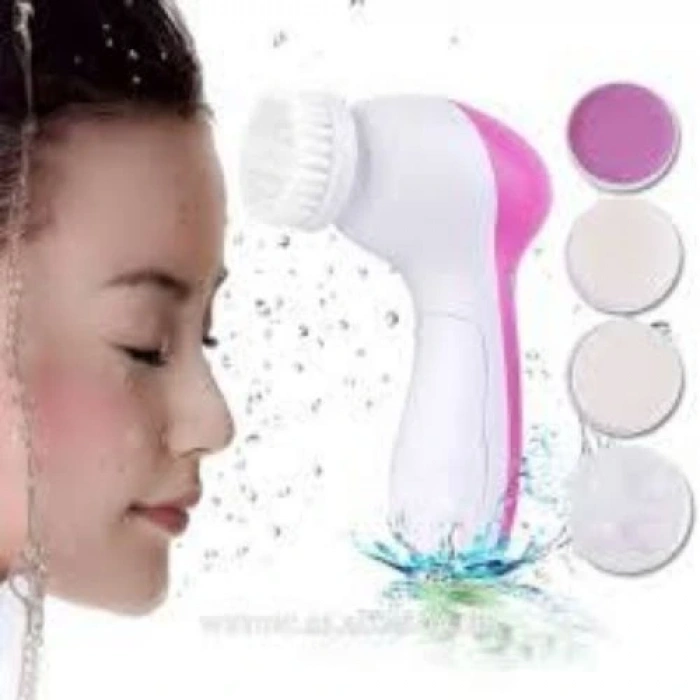 HERŞEYTREND 5 iN 1 Pilli Yüz Temizleme,Masaj ve Peeling Fırça seti