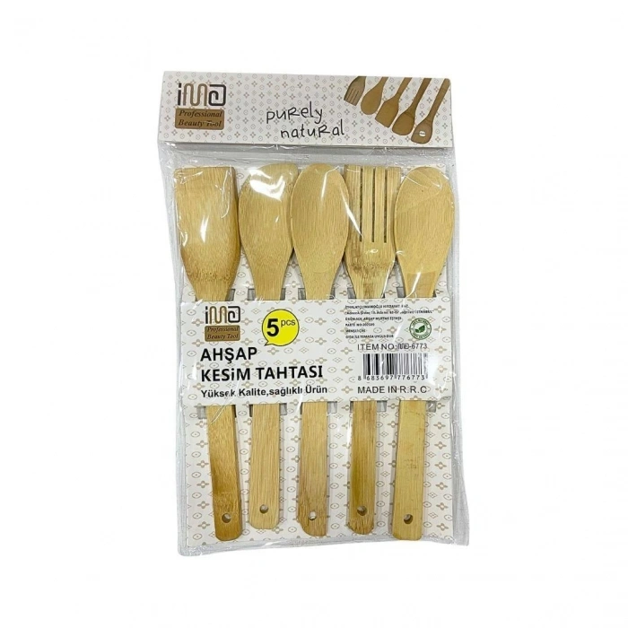 5li Bambu Kaşık Seti