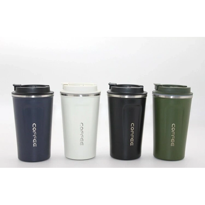 500 Ml Paslanmaz Çelik Termos Mug - Çift Katmanlı Sızdırmaz Kahve Kupası Alk3134